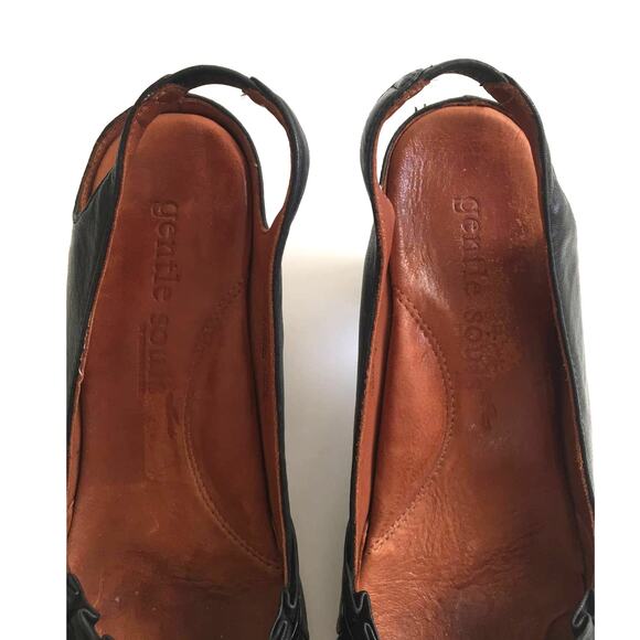 Gentle Souls Ruper Star Leather Heel Shoe Sling Back Size 6 - Picture 4 of 6